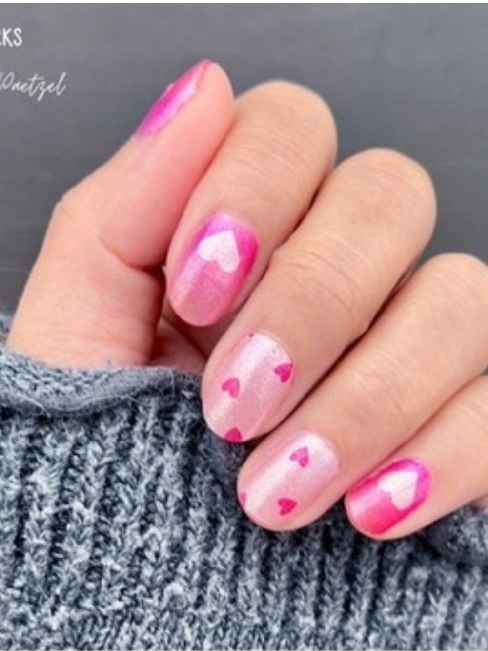 Color Street Love Sparks Heart Nail Set